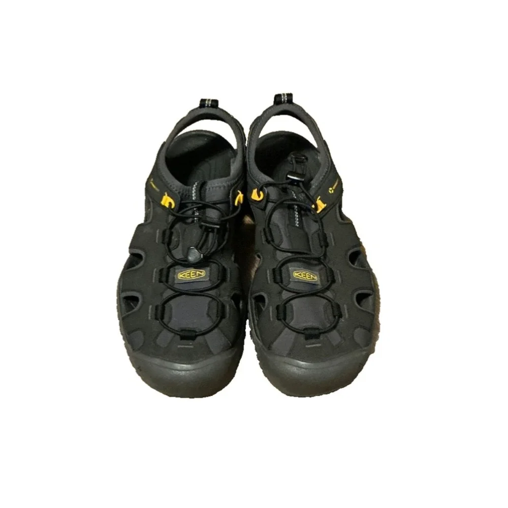 KEEN Sandles Mens Escape H2 Waterproof Hiking Black Shoes Closed Toe Size 9